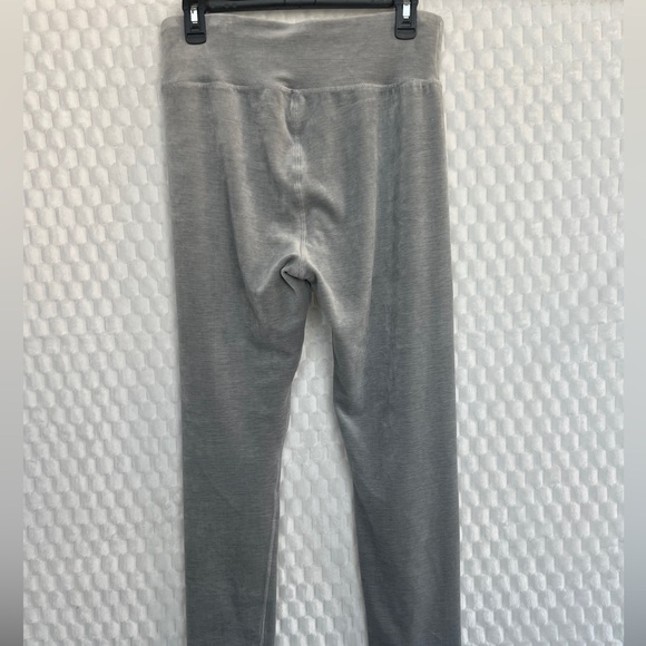 Calvin Klein Gray Performance Women's Size M -Taper Leg Plush Soft Velour Pants - Picture 2 of 8